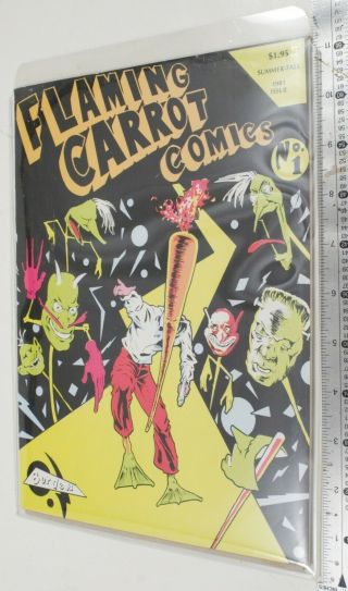 Flaming Carrot Comics 1 Signed By Bob Burden - Numbered (5,  546 Of 6,  500)