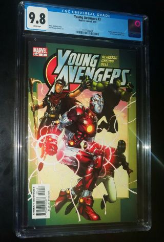 Young Avengers 3 2005 Marvel Comics Cgc 9.  8 Nm/mt White Pages