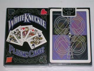 1 Deck White Knuckle V3 Blue Playing Card - S10315610 - 丙f4