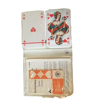 Vintage Bridge Playing Card Set With Instructions Canasta Romme 1