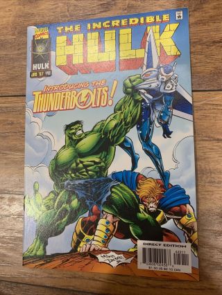 Incredible Hulk 449 1st Print 1997 1st Appearance Of The Thunderbolts A