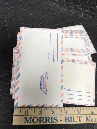 Vtg 22 Air Mail Envelopes " Via Air Mail - Correo - Aereo - Par Avion " 3 - 5/8 " X 6.  5 "