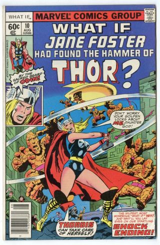 What If? 10 Vf 8.  0 Jane Foster As Thor Marvel 1978