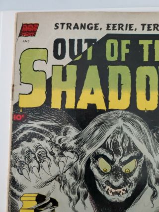 OUT of the SHADOWS 5 July 1952 Pre - Code Horror VG 2