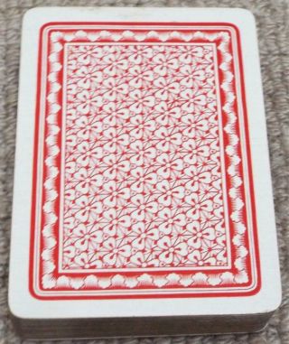 Shamrock Pattern Vintage 1920s Pack Of Charles Goodall Wide Playing Cards