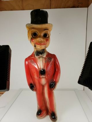 Vintage Charlie Mccarthy Chalkware Carnival Statue Edgar Bergen Ventriloquist 15
