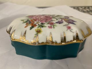 Vintage Pate De Limoges Couleuvre France Porcelain Jewelry Trinket Box