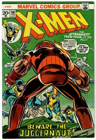 X - Men (1963) 80 Gil Kane Cover Juggernaut Roy Thomas Roth Reprints 32 Vf,
