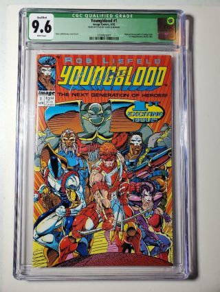 Youngblood 1 Cgc 9.  6 Qualified Grade Signed By Rob Liefeld