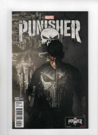 Punisher 218 Netflix Tv Photo Variant War Machine Jon Bernthal Nm Marvel Comics