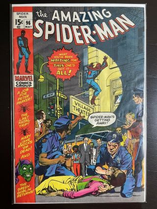 The Spider - Man 96 May 1971,  Marvel No Comic Code Drug Issue