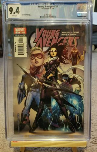 Young Avengers 10 (1st App Tommy Aka Speed) Cgc 9.  4