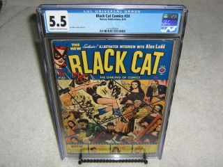 Black Cat Comics 24 Cgc 5.  5 Cream To Off - White Pages 8/1950 Harvey Publication.