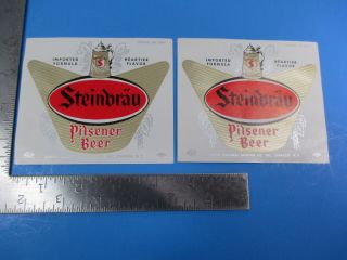 Vintage Steinbrau Pilsener Beer Imported Formula Bottle Labels Syracuse Ny M5624
