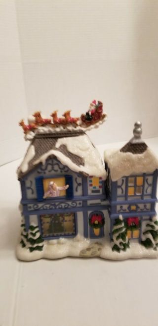 Party Lite The Night Before Christmas Musical Tealight House