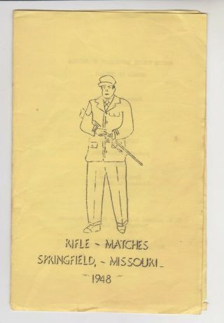 Rifle Matches 1948 – U.  S.  Medical Center For Federal Prisoners – Springfield,  Mo