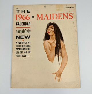 Vintage 1966 Calendar Maidens A Portfolio Of Selected Girls Up Your Alley