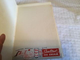 [RARE] VINTAGE 1950,  s SEALTEST ICE CREAM MENU,  s - GREAT COND - 10”x6 1/2” 2