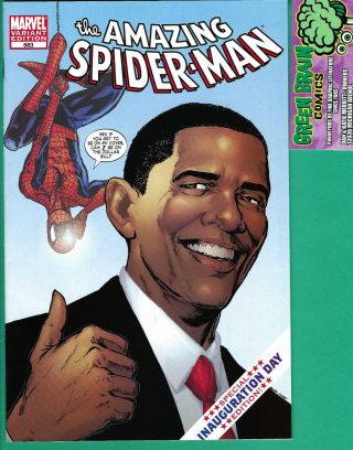 Spider - Man 583 1st Print - Inauguration Day President Obama - Nm/better