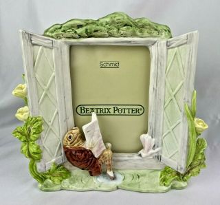 Beatrix Potter " Jeremy Fisher " Frog Picture Frame 1992 By Schmid