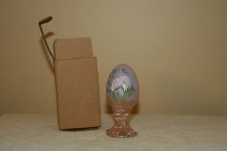 Fenton Art Glass Co. ,  Violet Egg,  Limited Edition,  Hand Painted & Signed
