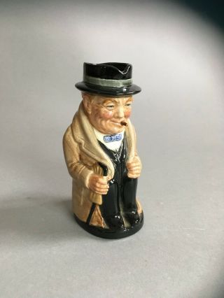 Royal Doulton Winston Churchill Toby Mug Jug 5.  5 " Made In England
