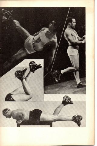 70000.  " York Leg Developing Course " Bob Hoffman Physical Fitness Booklet Ca 1950