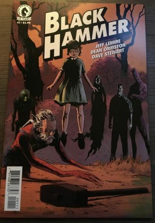 Black Hammer 1a And 1b Nm 1st Print,  2016 Optioned For Tv Jeff Lemire