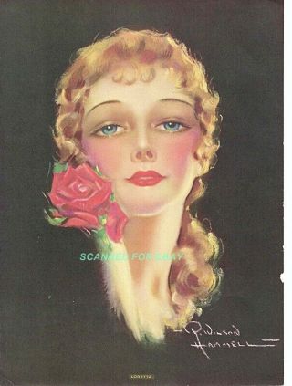 R Wilson Hammell Pinup Art Deco Calendar Litho 1930 