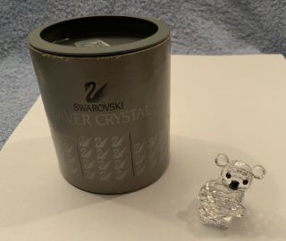 Swarovski Crystal Koala Bear Right Facing Figurine 7673 Nr 030 W/orig Box
