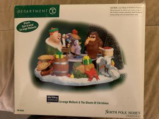 Department 56 North Pole Scrooge Mcduck And The Ghosts Of Christmas Retired