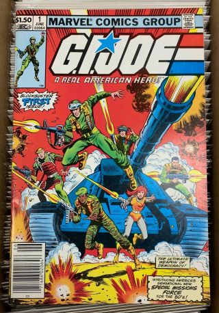 G.  I.  Joe A Real American Hero 1 - 1982 - Marvel - First Cobra Commander And Many More