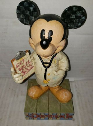 Jim Shore Enesco Disney Traditions Mickey Mouse The Doctor Is In 8 1/2” Figure
