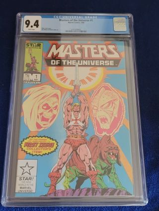 Masters Of The Universe 1,  Cgc Nm 9.  4,  1st Marvel Issue White Pages (1986)