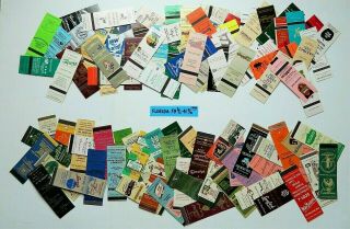 100 Vintage Matchbook Covers - All From The State Of Florida,  No Duplicates.