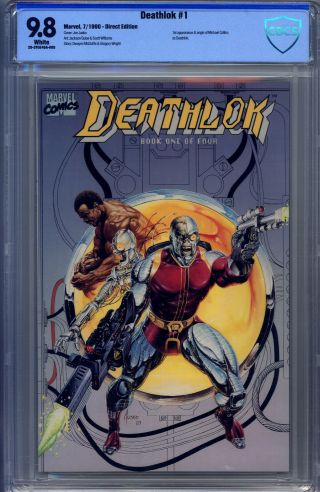 Deathlok 1 (1990) Cbcs 9.  8 Jusko Guice Origin & 1st Michael Collins As Deathlok