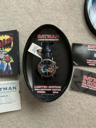 Batman And Robin Fossil Watch Ltd Edition 3 Nib