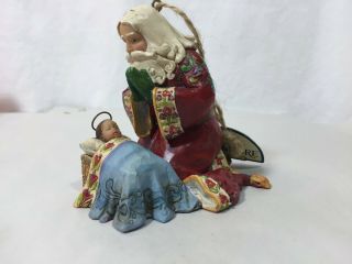 Jim Shore Christmas Ornament 4013899 Santa & Baby Jesus Real Meaning