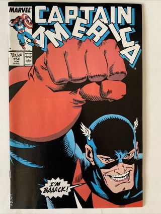 Captain America 354 1st Appearance Us Agent John Walker Marvel 1989