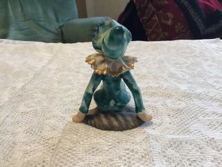 Vintage: Hand Made And Painted In Occupied Japan,  Pixie / Elf Sitting On Leaf. 3