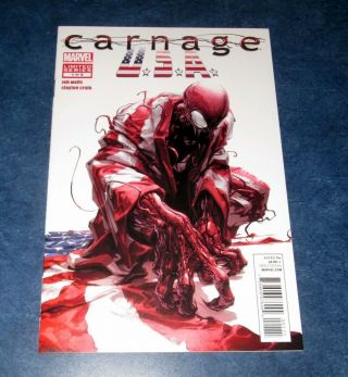 Carnage Usa 1 1st Print Clayton Crain Zeb Wells Marvel Comic 2011 Venom Nm