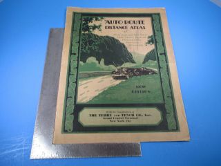 Vintage Auto Route Distance Atlas Of England Terry And Tench Co L631