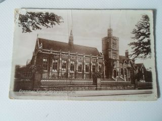 Wolverhampton,  Grammar School Franked 1915 - Vintage Real Photo Postcard §dp1314