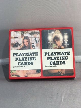 Vintage Risqué Nude Playboy Playmate Playing Cards 1972