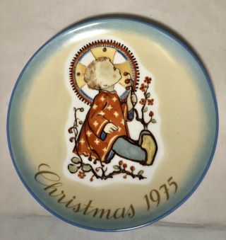 5 Vtg Schmid Sister Berta Hummel Christmas Plates 1975 1976 1977 1978 1979 1987