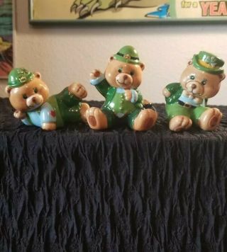 Vintage Irish St Patricks Day Leprechaun Russ Bears Figurine Vtg Porcelain Lot❤