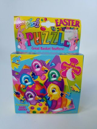 Lisa Frank Vintage Easter Seasonal Baby Chicks Ben Chickens Puzzle 90s
