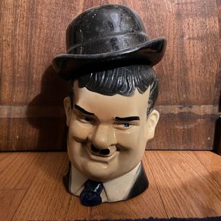 Oliver Hardy Laurel And Hardy Porcelain Whisky Decanter By Ezra Brooks 1976