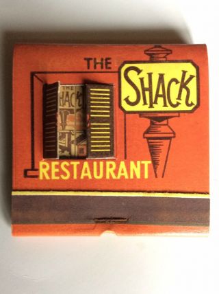 The Shack Restaurant Hollywood California Matches Feature Matchbook