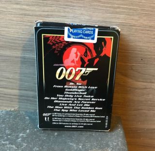 James Bond 007 Playing Cards - films 1 - 10 Sean Connery George Lazenby Roger Moore 2